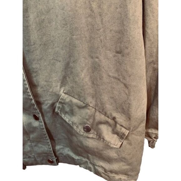 Women' Pellobello Cotton Utility Jacket In Army Khaki / Sage Color Size SP - Picture 4 of 8